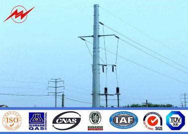 چین 11.8m - 1250dan Electricity Pole Galvanized Steel Pole 14m For Electric Line تامین کننده