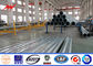 12m Q345 Bitumen Electrical Power Pole , Polygonal Steel Transmission Pole تامین کننده